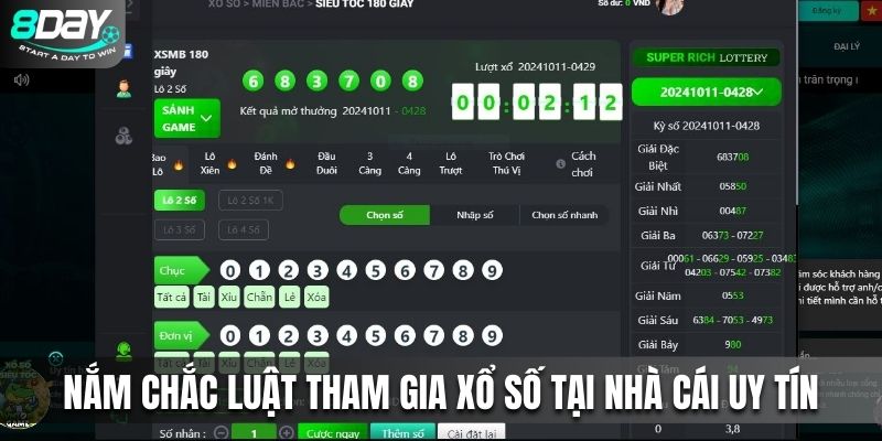 Nắm chắc luật tham gia xổ số tại nhà cái uy tín