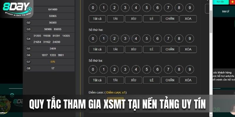 Quy tắc tham gia XSMT tại nền tảng uy tín