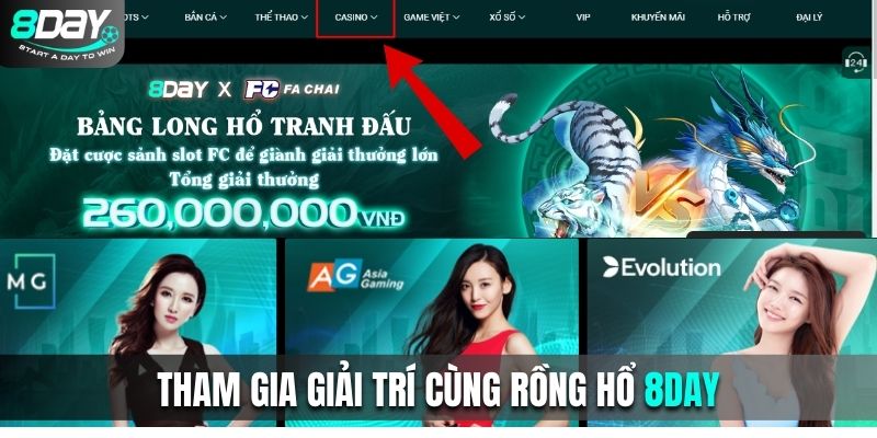 Tham gia giải trí cùng tựa game Rồng Hổ của nhà cái