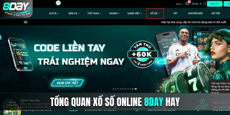 Tổng quan game xổ số online 8Day hay