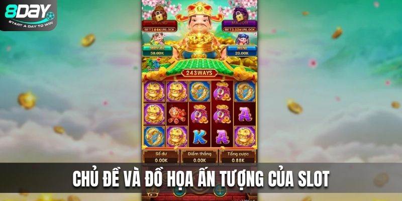 Chủ đề và đồ họa ấn tượng của slot