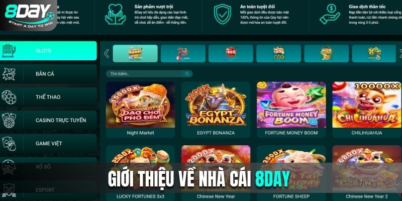 Giới thiệu về nhà cái 8Day