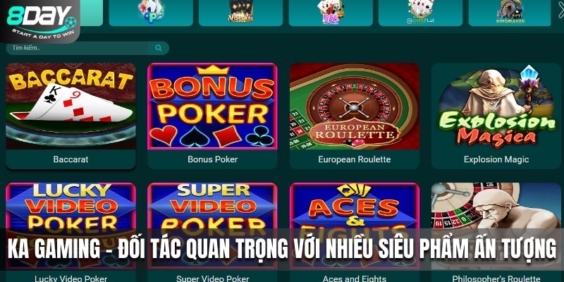 KA Gaming - Đối tác quan trọng với nhiều siêu phẩm ấn tượng