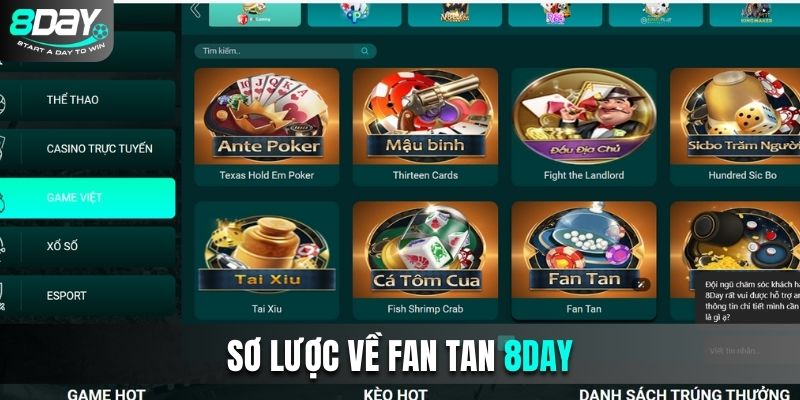 Sơ lược về Fan Tan 8Day 