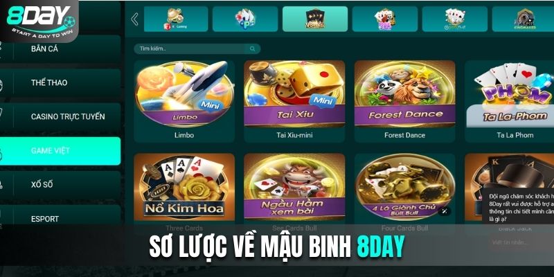 Sơ lược về Mậu Binh 8DAY