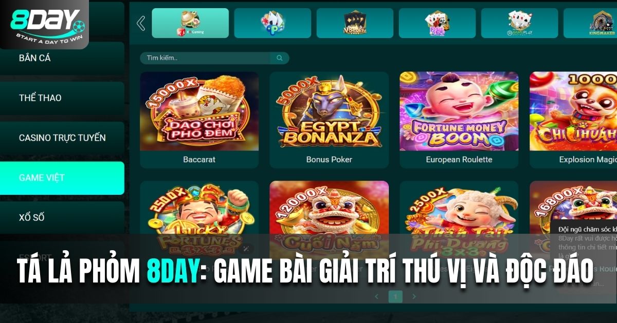 Tá Lả Phỏm 8DAY